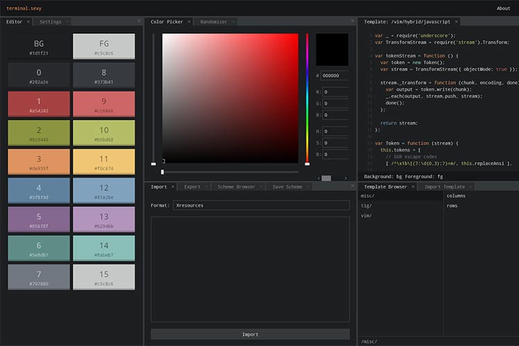 Example from terminal.sexy