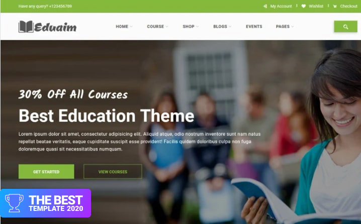 Eduaim - Education Website Template.