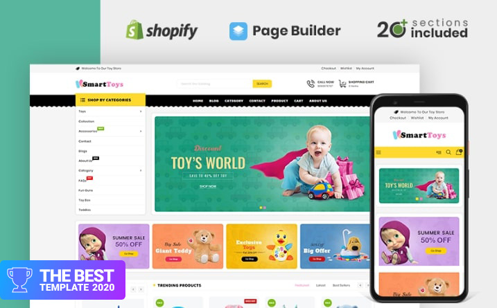 Smart Toys Store Shopify Theme.