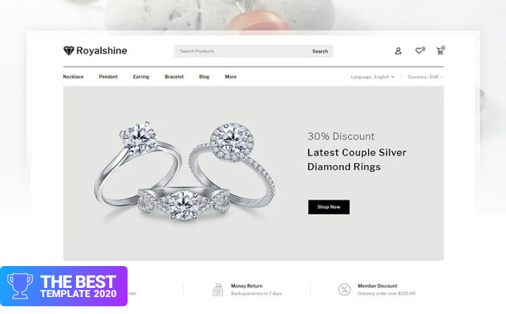 Royalshine - Jewellery Store PrestaShop Theme.
