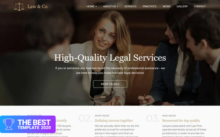 Law & Co - Responsive Drupal Template.