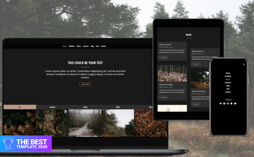 The Autumn - Portfolio | Responsive Drupal Template.
