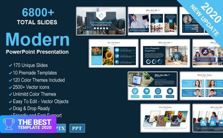 Modern Creative Presentation PowerPoint Template.