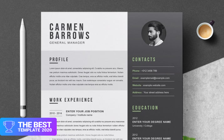 Carmen Resume Template.
