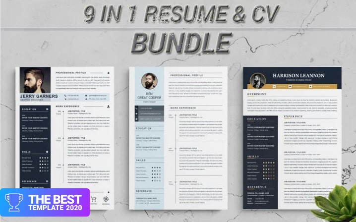 Bundle Resume Template - digital products award