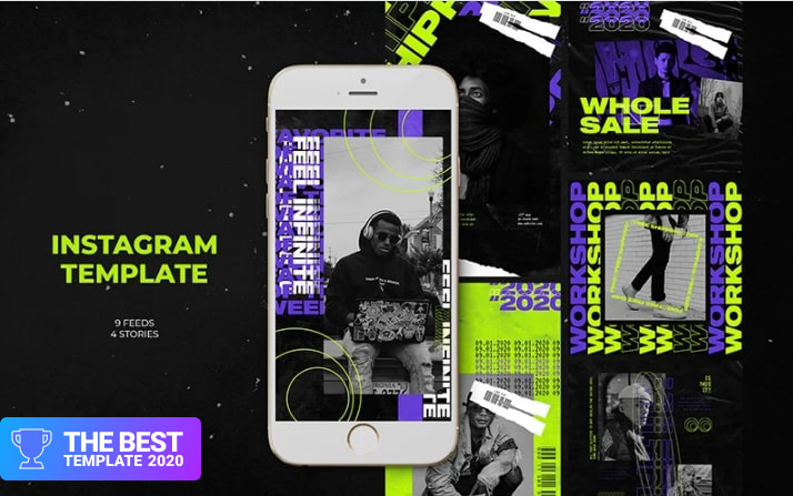 Infinite Instagram Templates Social Media - digital products award