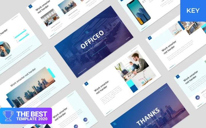 Officeo - Company Presentation Keynote Template - digital products award