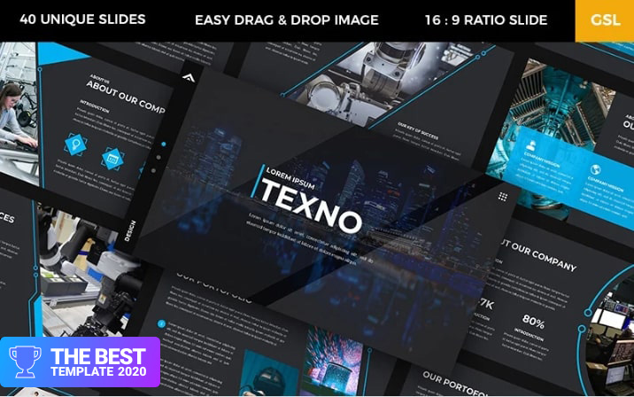 Texno – Technology Google Slides.