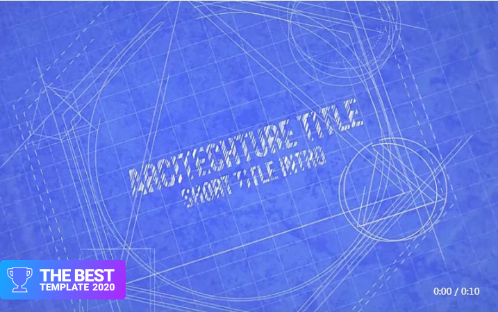 Blueprint Logo Reveal Final Cut Pro Template - digital products award
