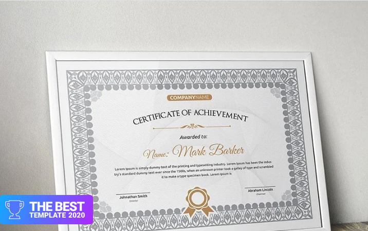 Classic Certificate Template - digital products award