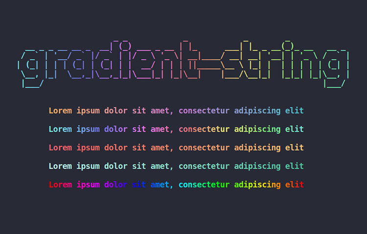 Gradient String