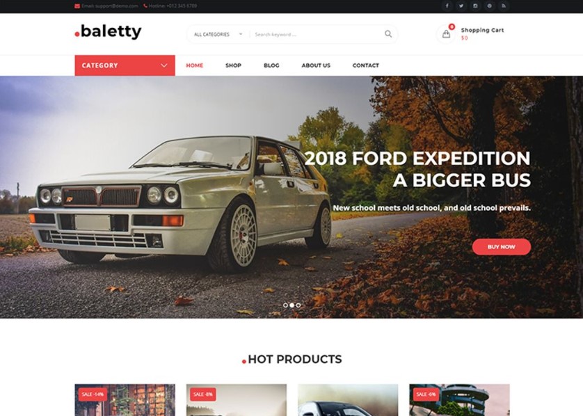 Baletty – Responsive WooCommerce Theme.