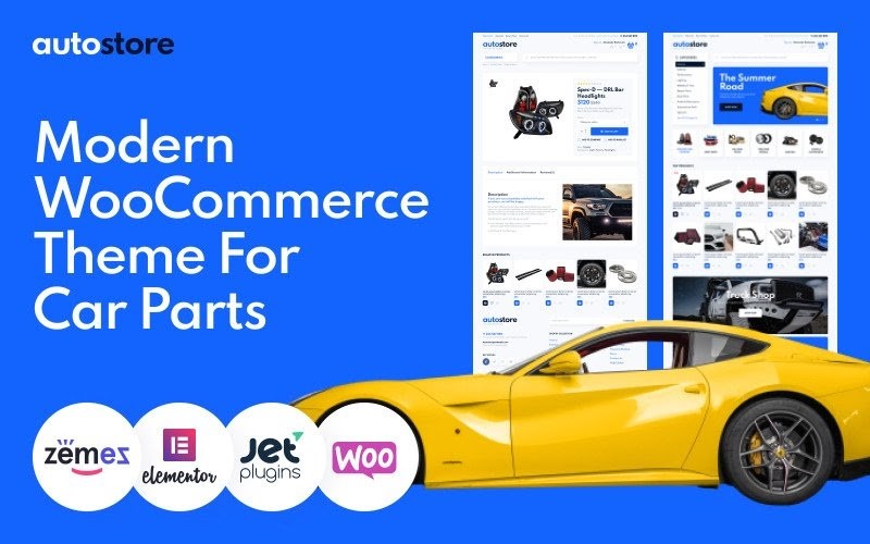 AutoStore - Car Parts Elementor WooCommerce Theme.