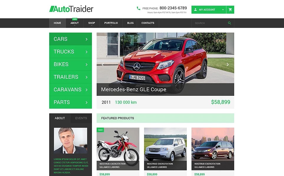 AutoTraider WooCommerce Theme.