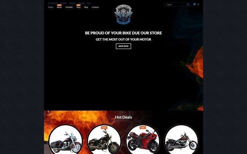 Speed Junkies WooCommerce Theme.