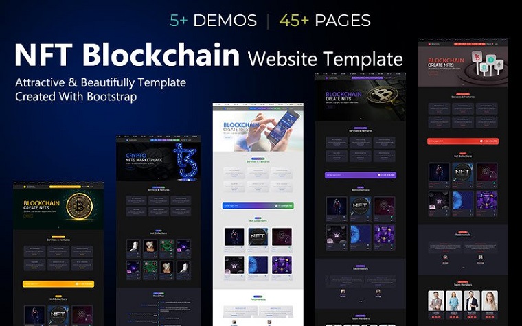 NFT Blockchain - impressive online store template.