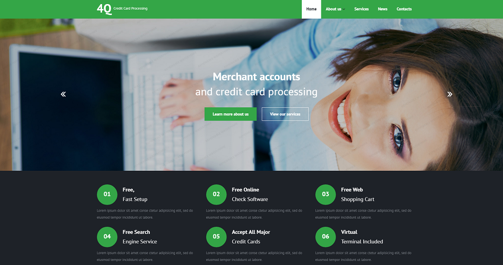 Bank Responsive Website Template
