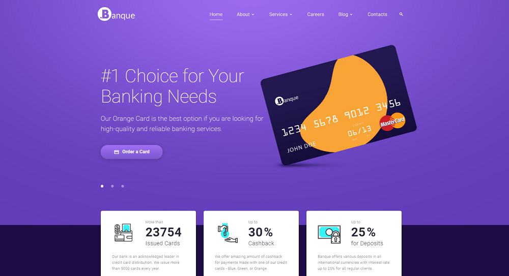 .Banque - Financial Multipage HTML5 Website Template