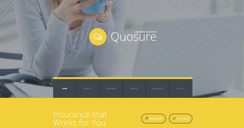 Quosure Website Template
