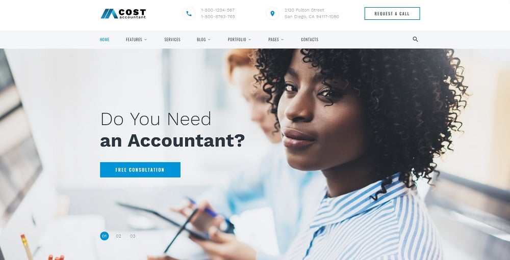 Cost - Accountant Multipage HTML5 Website Template