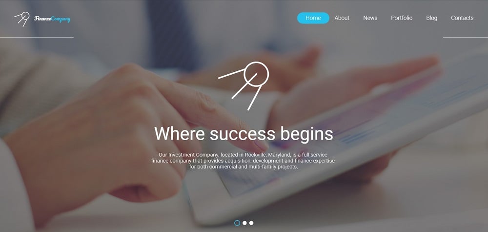 Finance Company Website Template