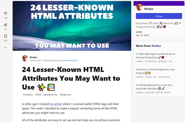 Example from 24 Lesser-Known HTML Attributes You May Want to Use