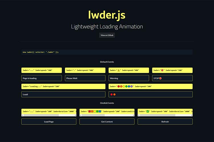 Example from lwder.js