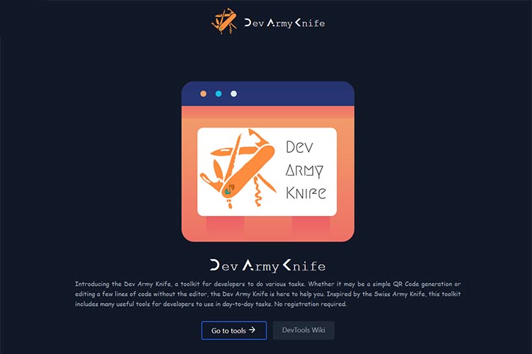 Example from Dev Army Knife