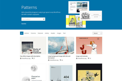 Example from Exploring the WordPress Block Pattern Directory