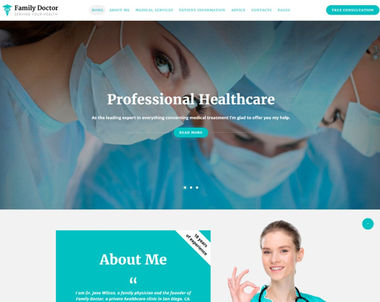 Family Doctor - Medical Consulting Multipage HTML5 Website Template