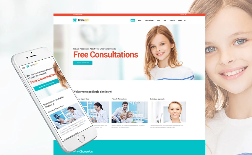 DentaKids Website Template