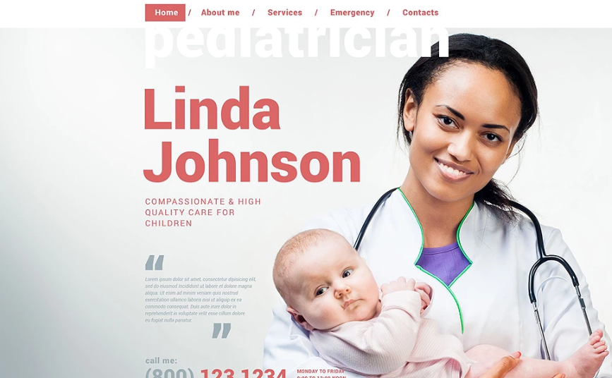 Pediatrician Website Template