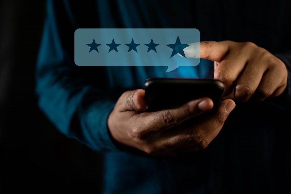Giving a review