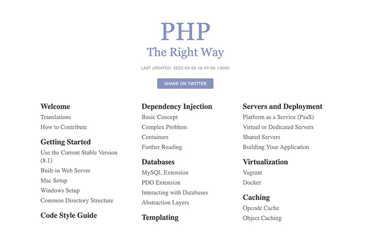 PHP the Right Way