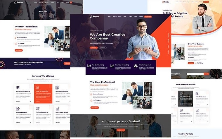 Prebu - Multipurpose Business Consulting Agency HTML.