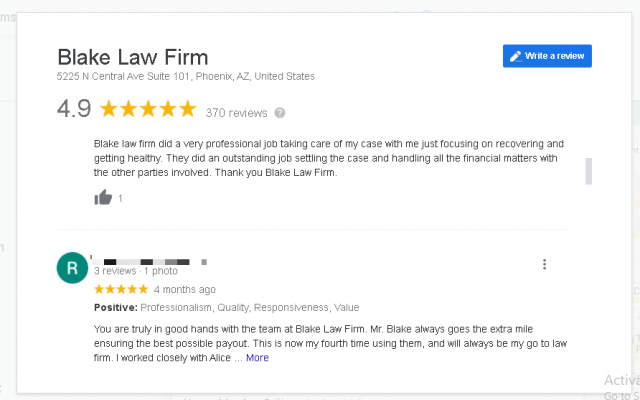 Google review