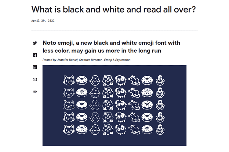 Example from What is black and white and read all over?