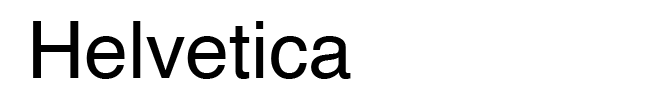 This is what the typeface Helvetica looks like. Helvetica is one of the best fonts to use in emails.