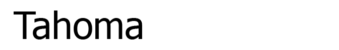 Tahoma is one of the best fonts to use in emails.