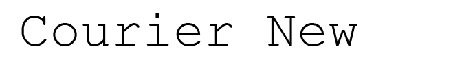 Courier New is one of the best fonts to use in emails.