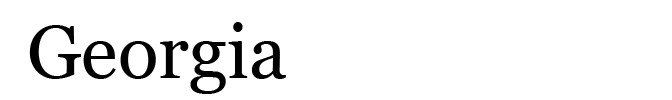 Georgia is another one of the best fonts to use in emails.