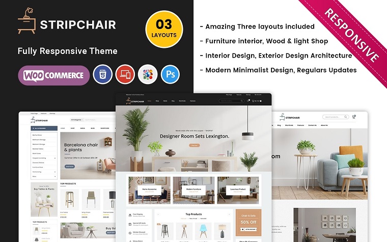 Stripchair - Furniture Home Decor Woocommerce Theme.
