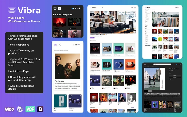 VIBRA - Music Store WooCommerce Theme.