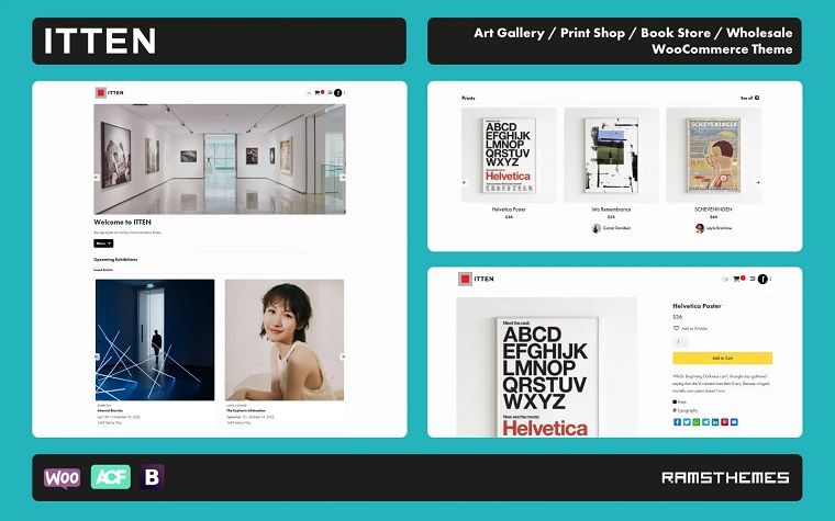 ITTEN - Art Gallery, Print Shop, Book Store, Wholesale WooCommerce Theme.
