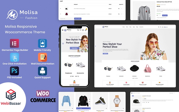 Molisa - Multi-Purpose Supermarket WooCommerce Theme.