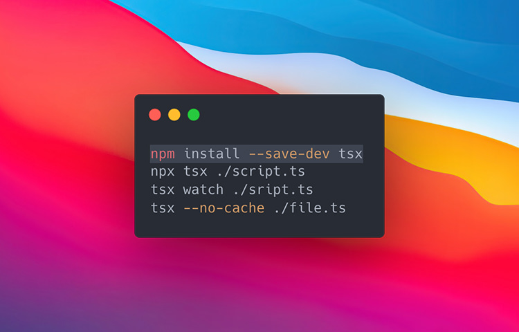tsx command line utility