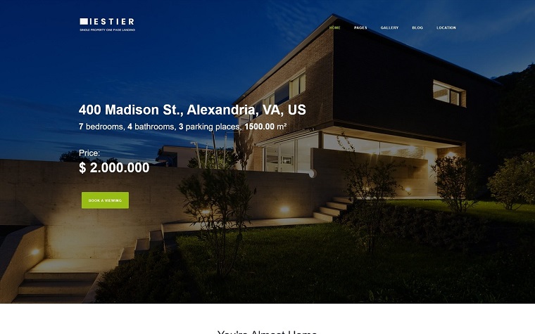 Iestier - Real Estate Modern Joomla Template.