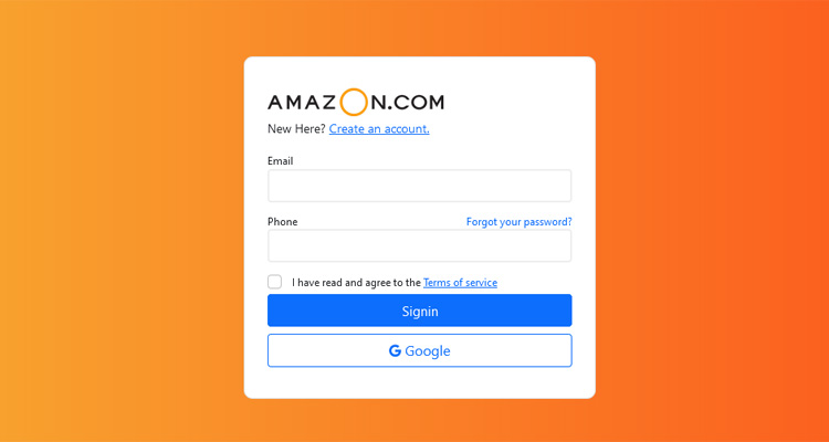 bootstrap login form with gradient background