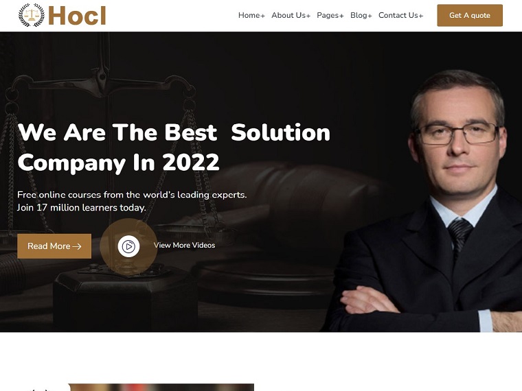 Hocla - Law Firm WordPress Theme.