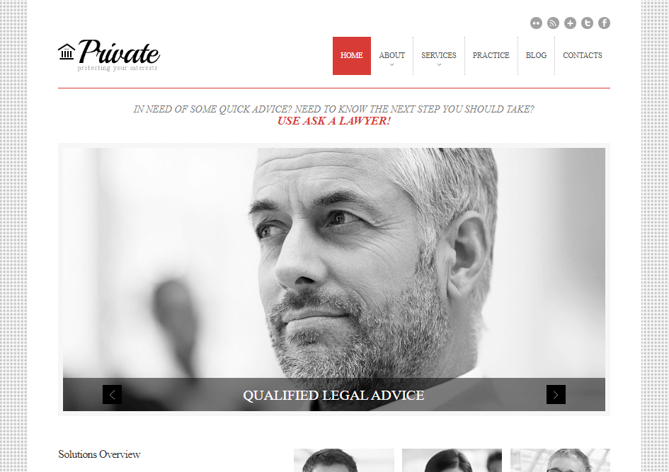 Cherry Law Firm WordPress Theme